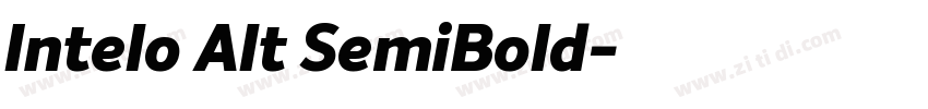 Intelo Alt SemiBold字体转换